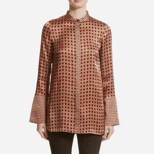 Lafayette 148 New York | Size L | Desra Highgate Silk Tunic Top